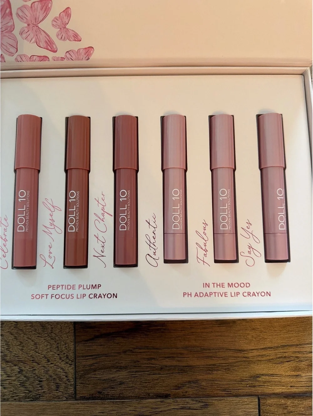 Doll 10 Peptide Plump Soft Focus & PH Adaptive Lip Crayon Set